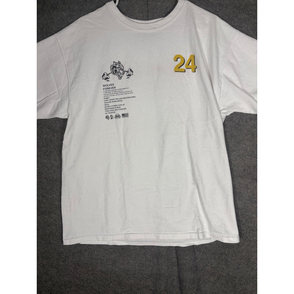 Darc Sport Champion Wolves Forever T-Shirt White Limited Edition 528/1000 Large